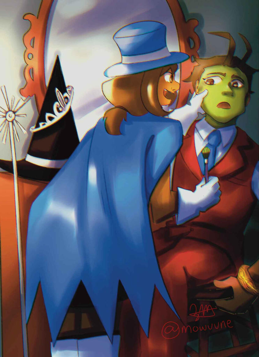 Curtain Call Ace Attorney Zine Page Art