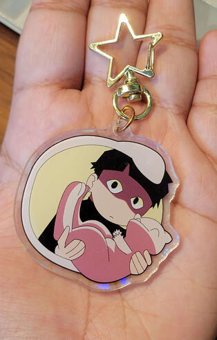 Mob and Mew (mp100 x pokemon) Marketable Plushie Charm